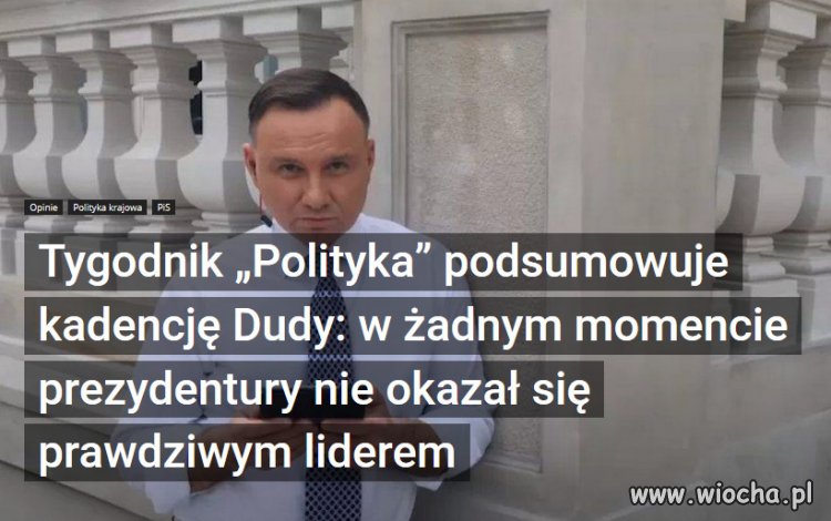 Andrzej Duda nawet się nie starał, 
