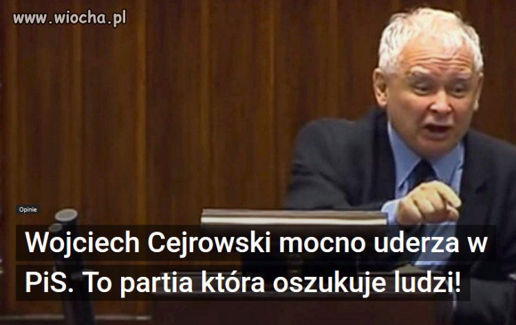 Partia Kaczyńskiego oszukuje ludzi udając partię  katolicką.