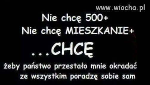 Taka prośba normalnego pracującego Polaka 