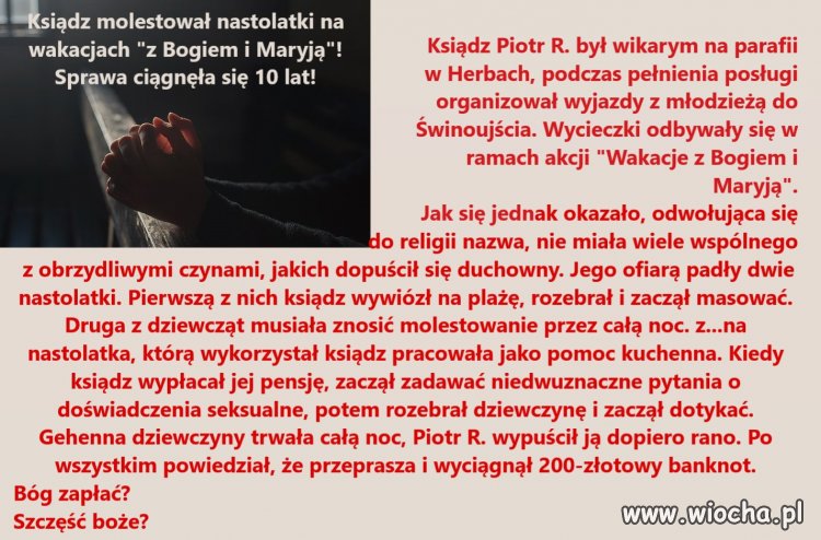 Molestowanie podczas wakacji...   