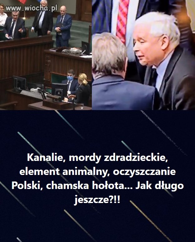 ,,to,że prezes Kaczyński jest taki ,,chamski,,