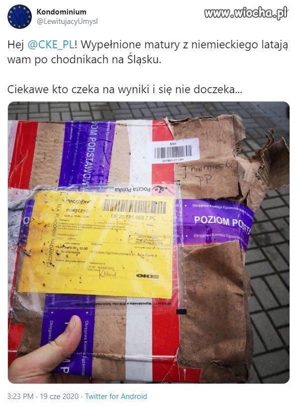 Poczta Polska i CKE - Matura 2020