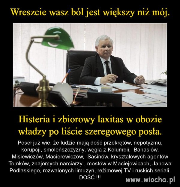 Co tam ból. Jego strach jest większy niż nasz ...