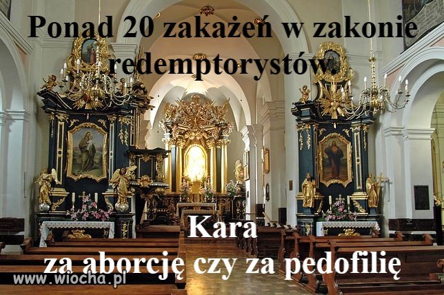 Ponad 20 zakażeń w zakonie redemptorystów