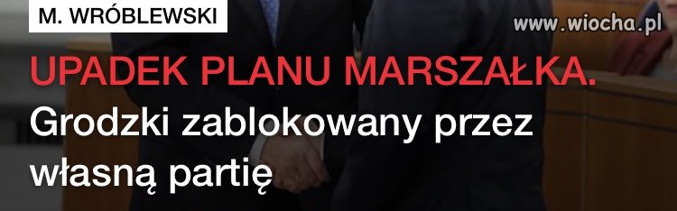 Znow Grodzki ma racje