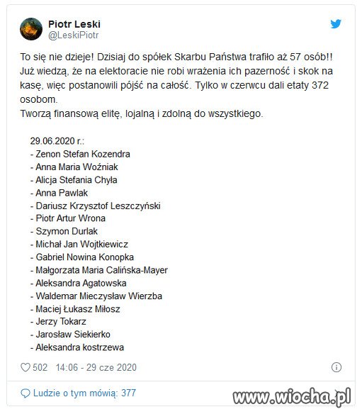 PiS doi państwowe spółki