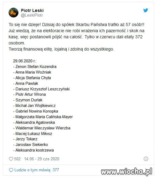 PiS doi państwowe spółki