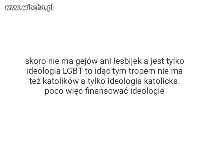 Stop finansowaniu ideologii