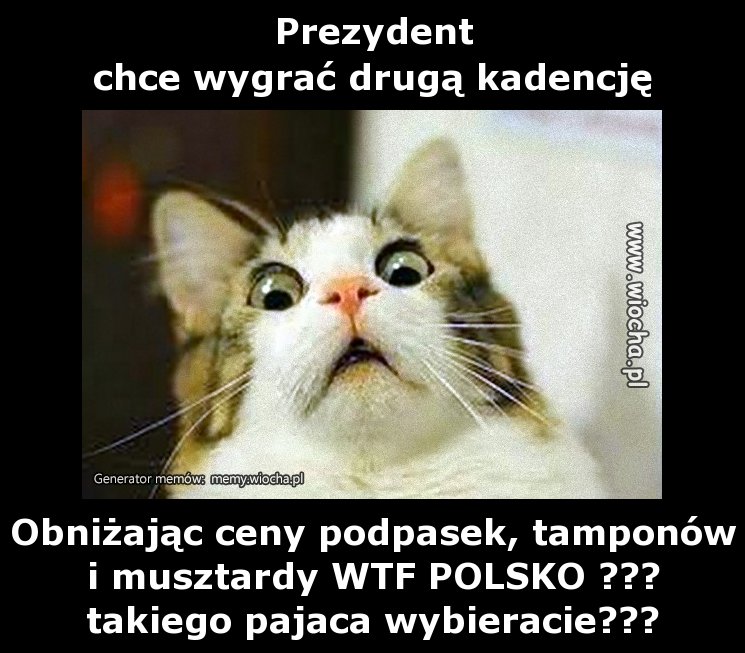 Prezydent
chce wygrać drugą kadencję