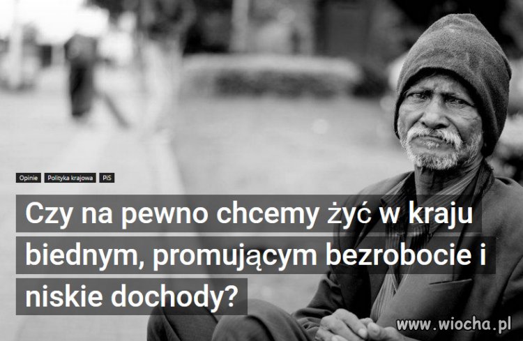 Pomysły Dudy na Polskę to Polska biedna.