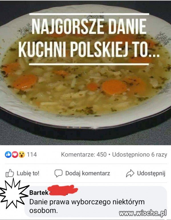 Niesmaczne  ale wiele mówiące...   