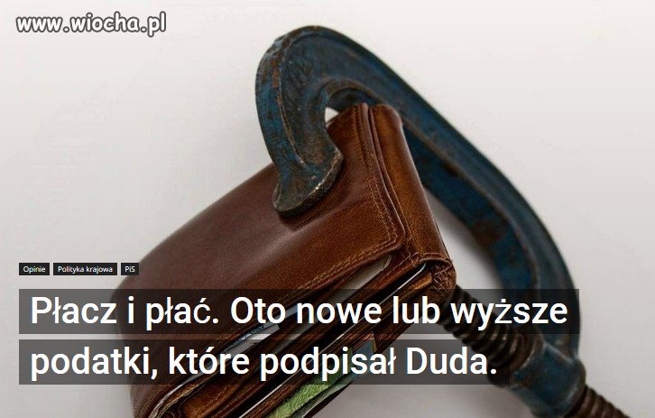 Polacy są biedni bo płacą bardzo wysokie podatki.