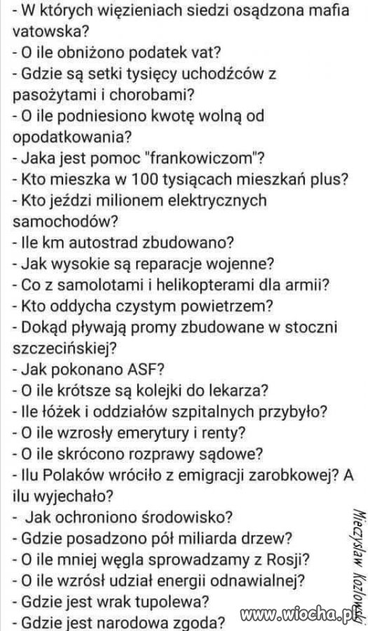 Takie tam parę pytań.