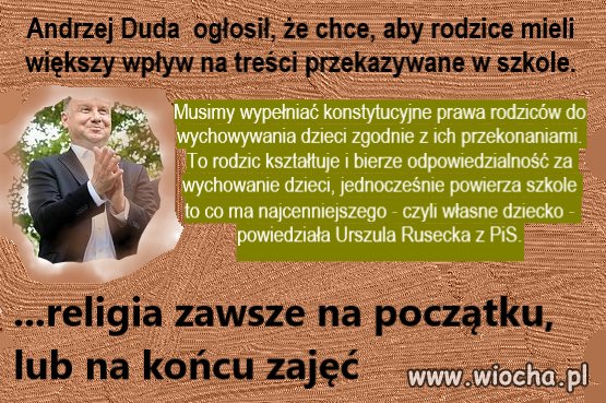 Prezydent obiecał, że masz większy wpływ...   