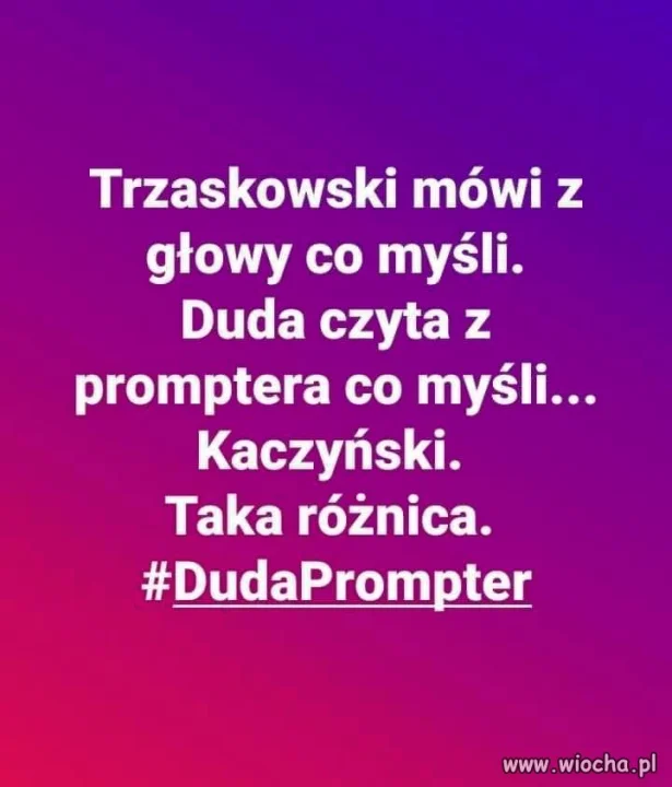 Tak było wczoraj. Dostrzegłeś różnicę ?