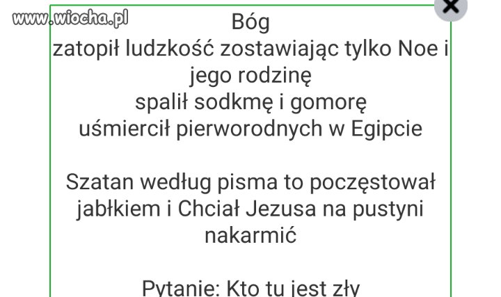 I kto jest ten zły