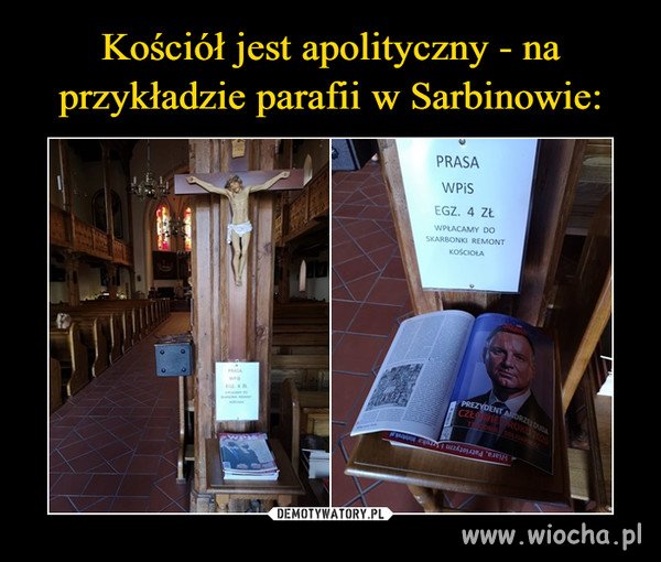 Tu można nabyć prasę religijną 