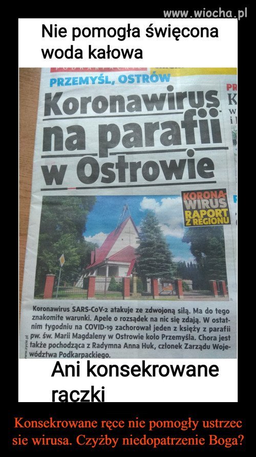 Nie pomogła święcona woda kałowa