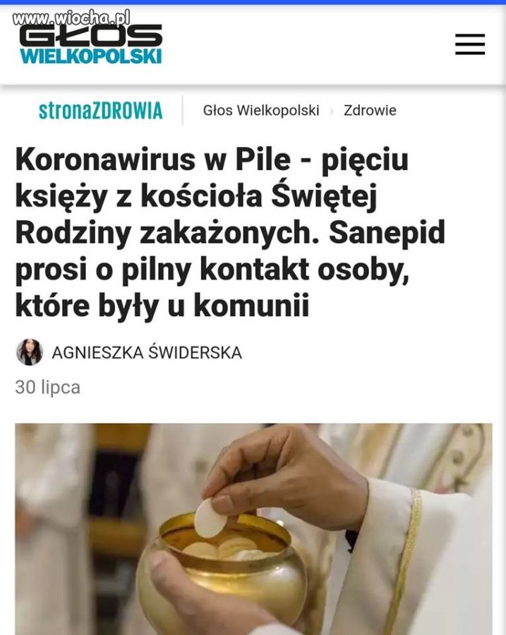 Zakażone ciało Jezusa
