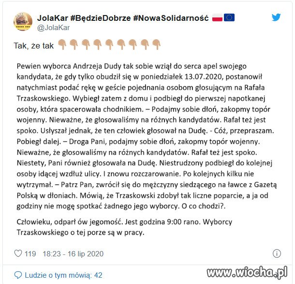 Opowiastka o wyborcy Dudy.