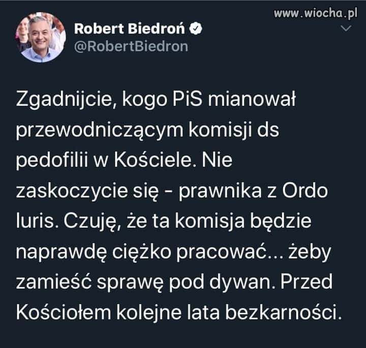 To będzie komisja tuszująca sprawy pedofilii ...
