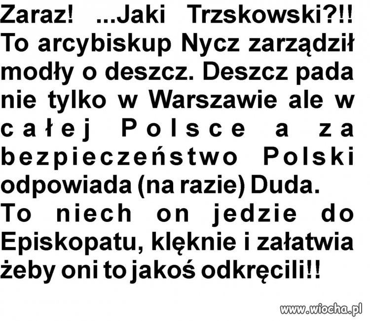 Jaki Trzaskowski?!!!