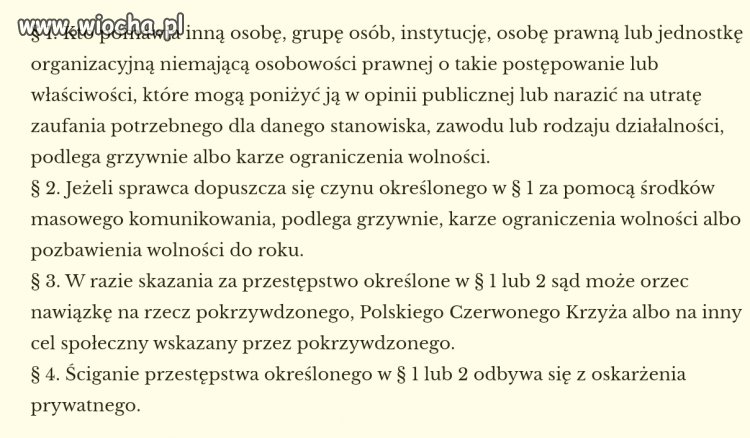 SŁYNNY ARTYKUŁ 212 KODEKSU KARNEGO