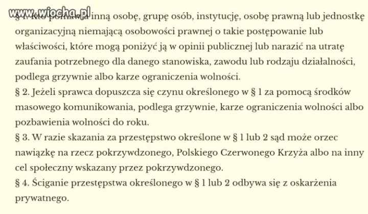 SŁYNNY ARTYKUŁ 212 KODEKSU KARNEGO