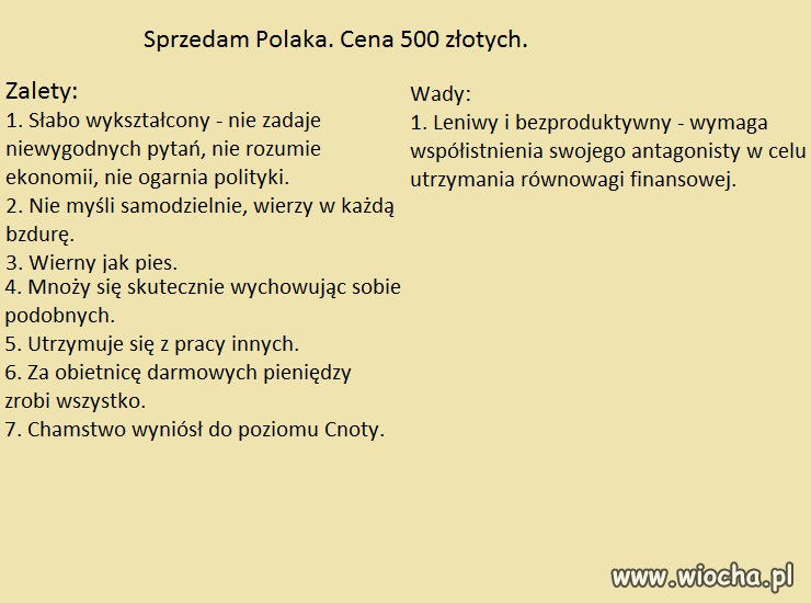 Kupię, sprzedam, zamienię...