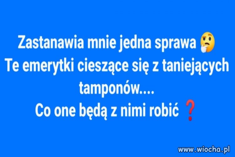 No właśnie ...