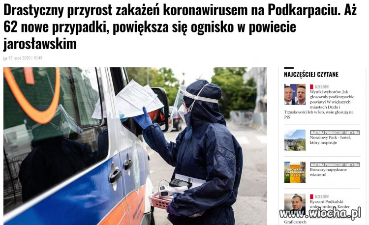 70% na pis... Trzymamy kciuki za covid