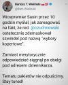 Sasin się zesrał