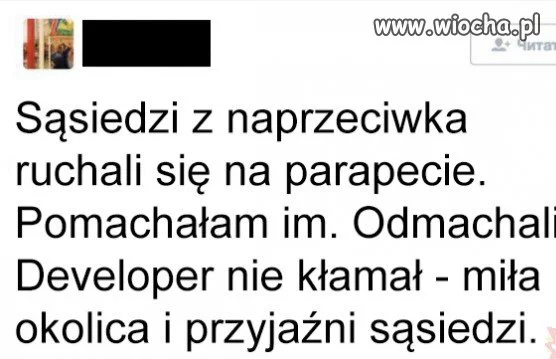 Developer nie klamal