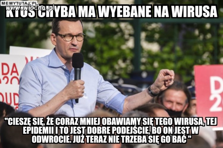 Mateuszek wmówił sobie ze pokonał covida