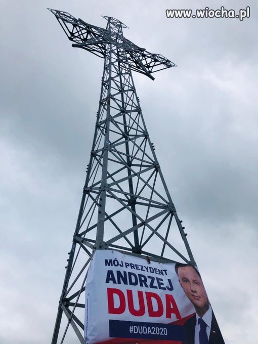 Wierny wyborca zawiesił Dudę na Giewoncie