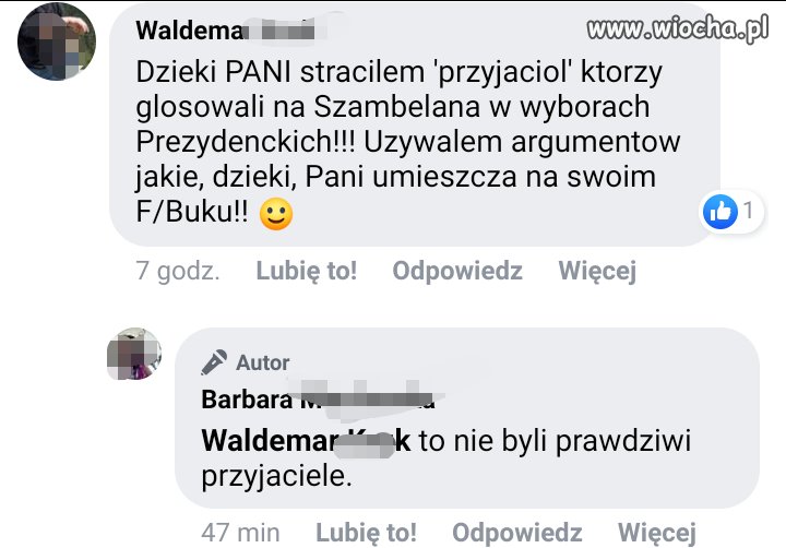 Bo przyjaciel musi głosować jak ty