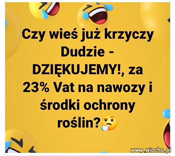 Rolniku, podziękuj Dudzie w II turze ...