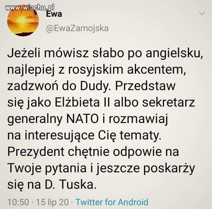 Aj em prezydent.