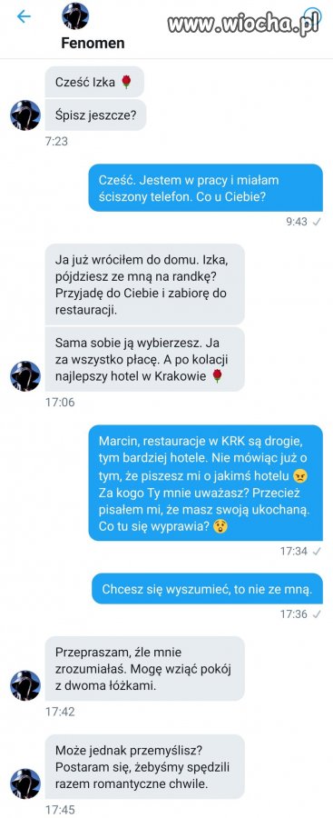 Podryw Fenia na pani z 'lewej strony'.