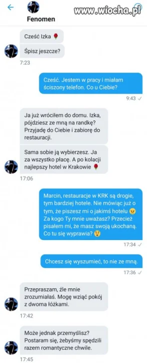 Podryw Fenia na pani z 'lewej strony'.