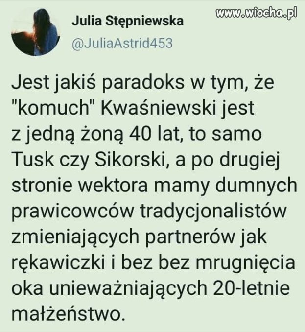 Tradycyjne wartości pis już nam pokazał