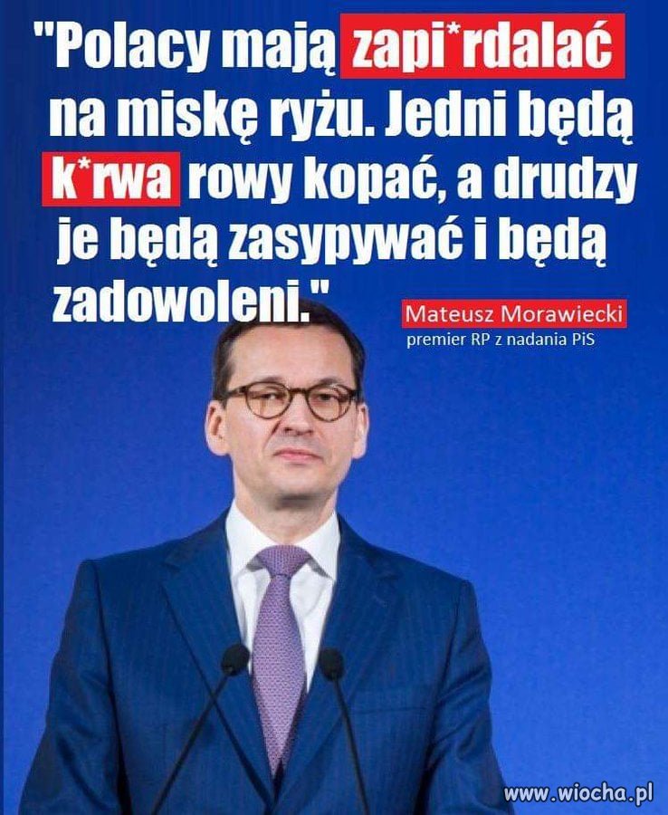 I teraz konsekwentnie realizuje ten program ...
