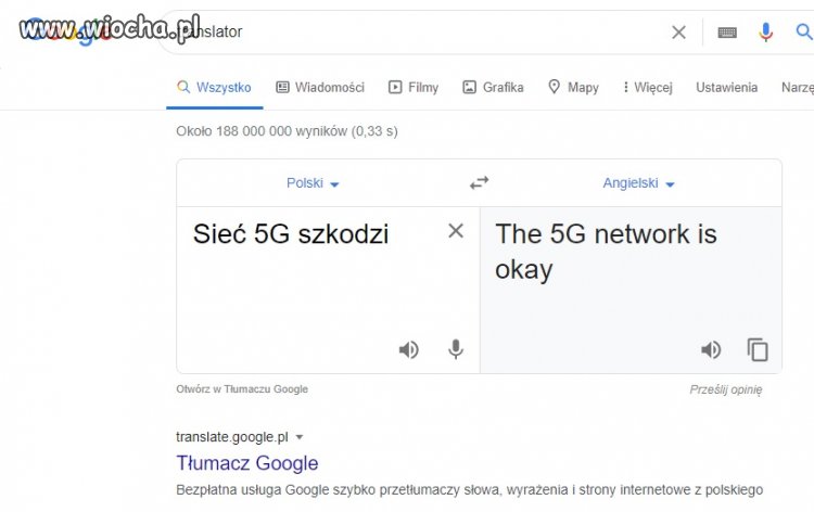 Gdy translator google wie lepiej 