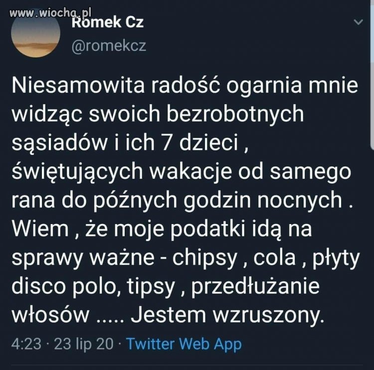Jestem wzruszony. 