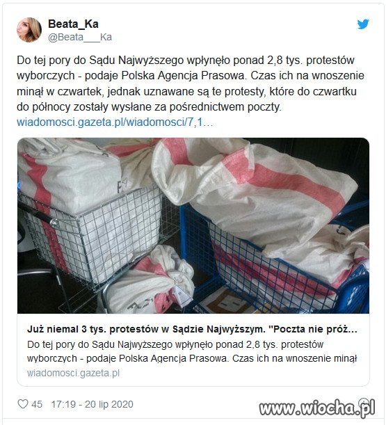 3 tysiące protestów wyborczych.