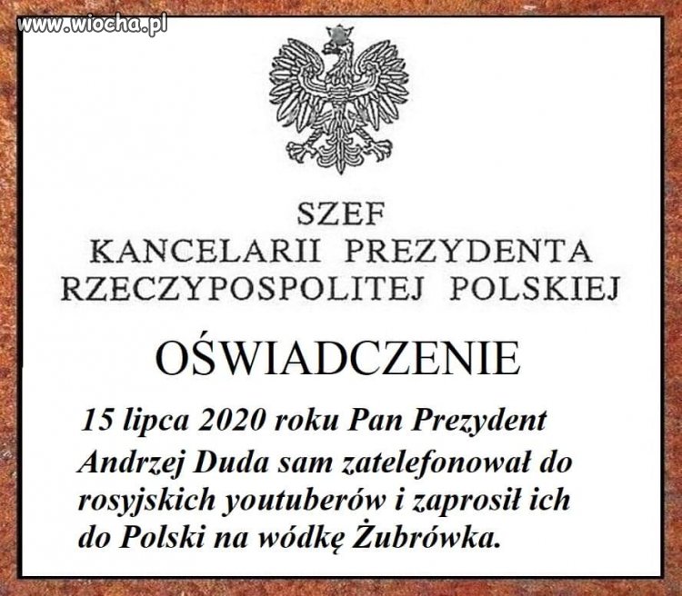 Oświadczenie 