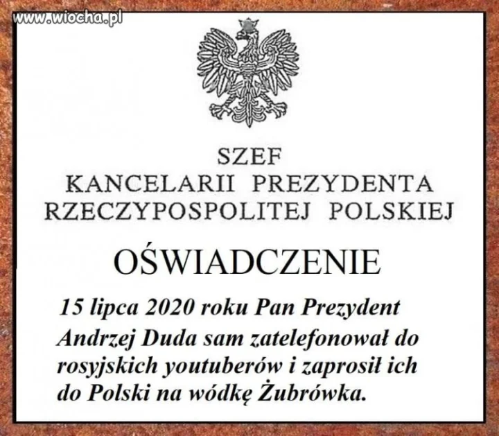 Oświadczenie 