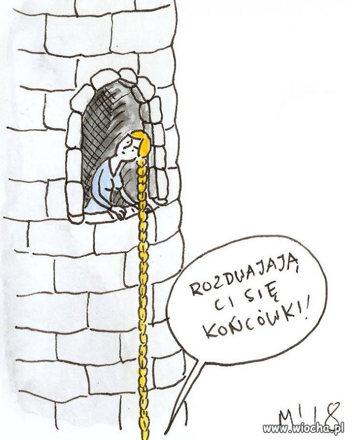Z cyklu bajki o księżniczce na zamku