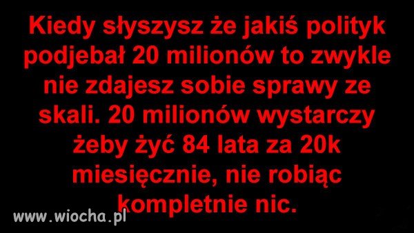 Pieniądze idące na różne takie tam działania