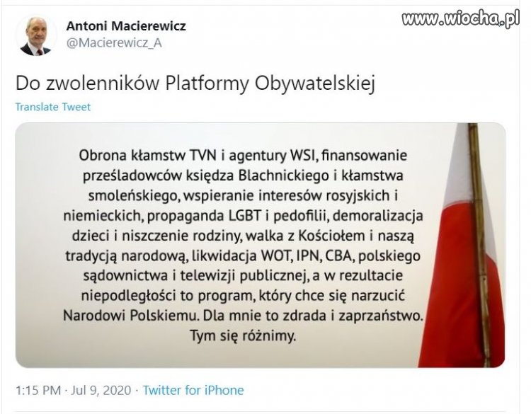 Odezwał się. 